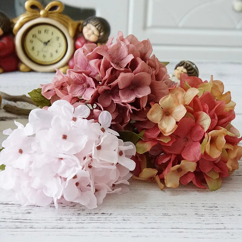 Silk hortensia bouquet for interior decoration and wedding - view 4