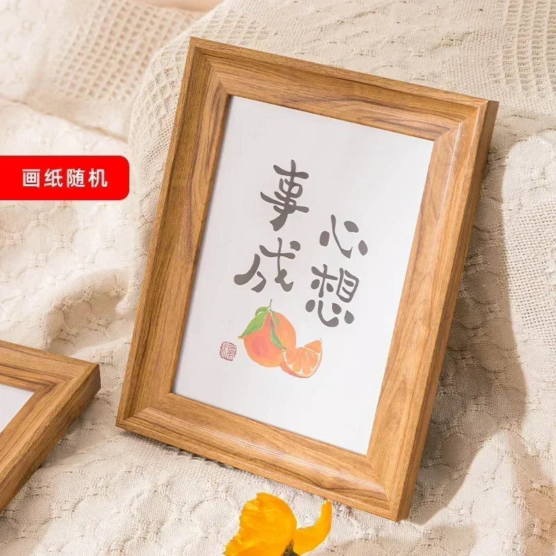 Decorative photo frame for living room and acrylic room - Light Walnut / 10 inches (20x25cm)
