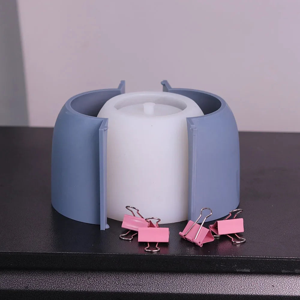 Mold silicone pot flowers concrete pattern vintage large format - view 4