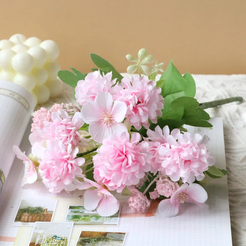 Artificial silk flowers for wedding and garden decoration - Dark Pink