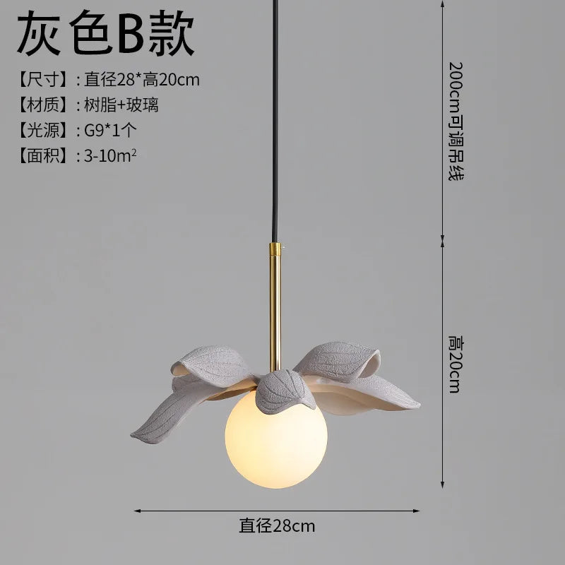 Modern resin pendant light for elegant interior decoration - Style B by Gary
