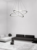 Light with circular rings with variable intensity