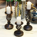 Retro metal candle holder for decorations and wedding