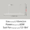 B White L150x4x2cm
