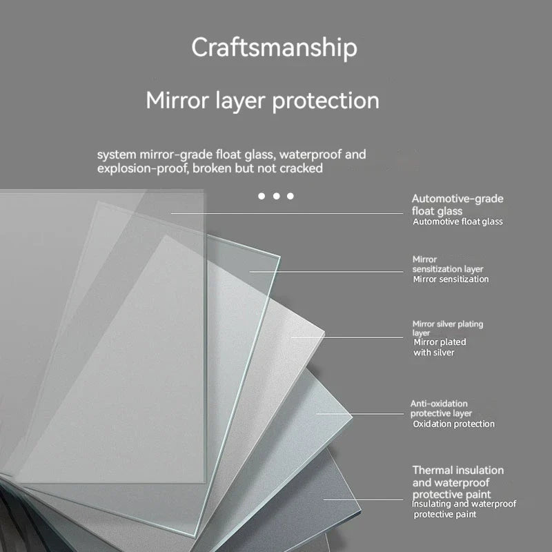 LED round mirror with adjustable backlight and intelligent anti-fog - view 3