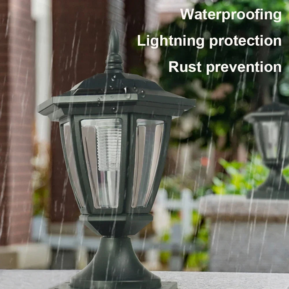 Outdoor solar lamp for garden decoration and fence - view 5