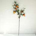 Garden decoration with artificial grenades and green plants - Orange