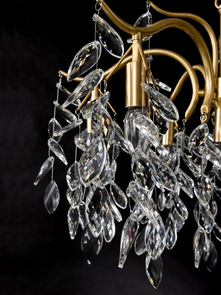 French retro crystal chandelier American style for romantic atmosphere - view 5