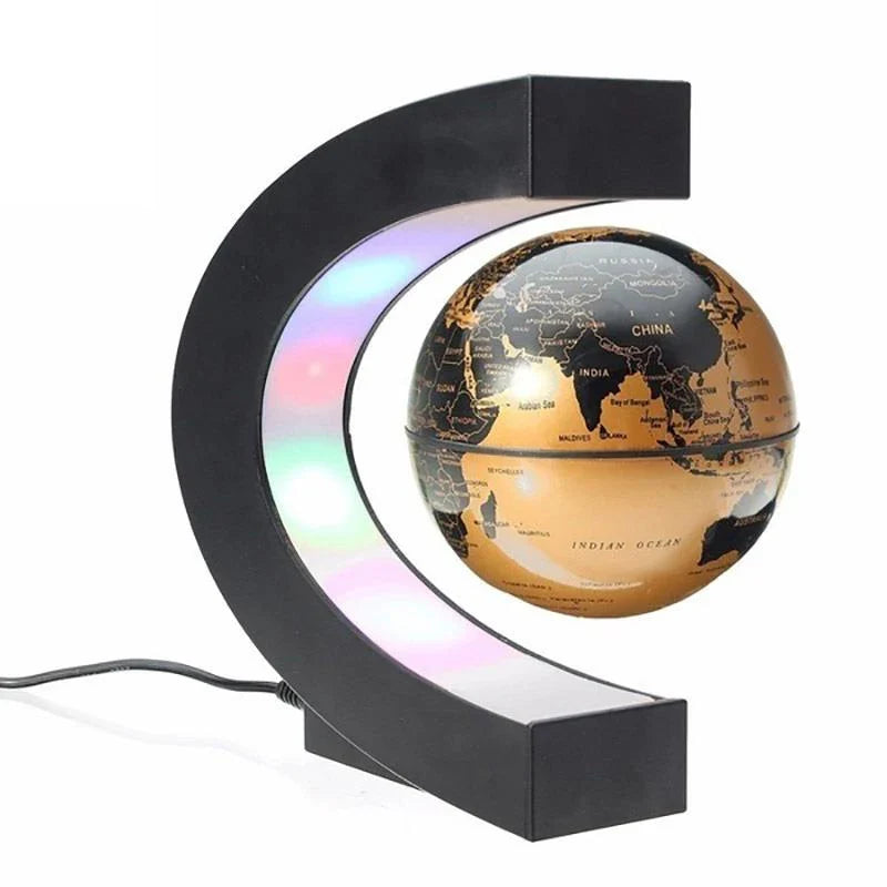 Magnetic levitation floating globe decorative lamp original gift - Gold AU Plug