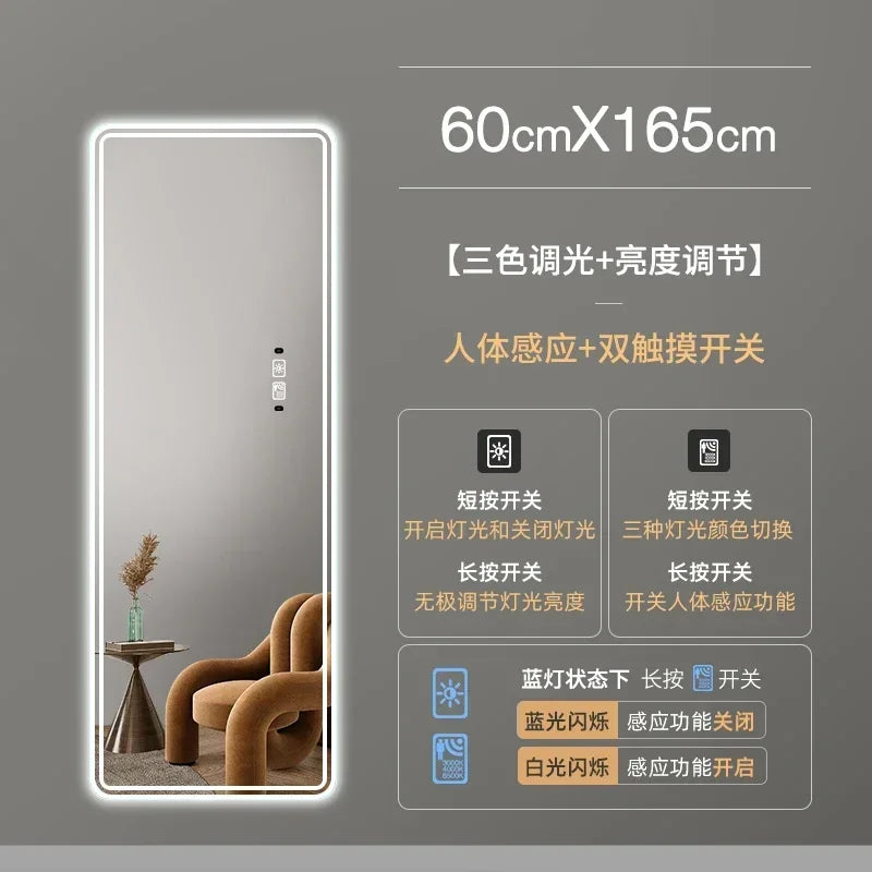 Large size intelligent mirror for interior decoration - 60x165 cm4
