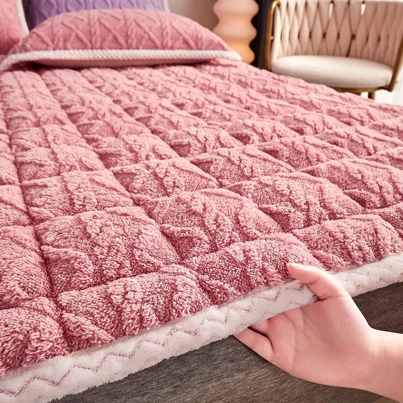 Soft velvet lamb surmatelas for students and dormitories - view 4