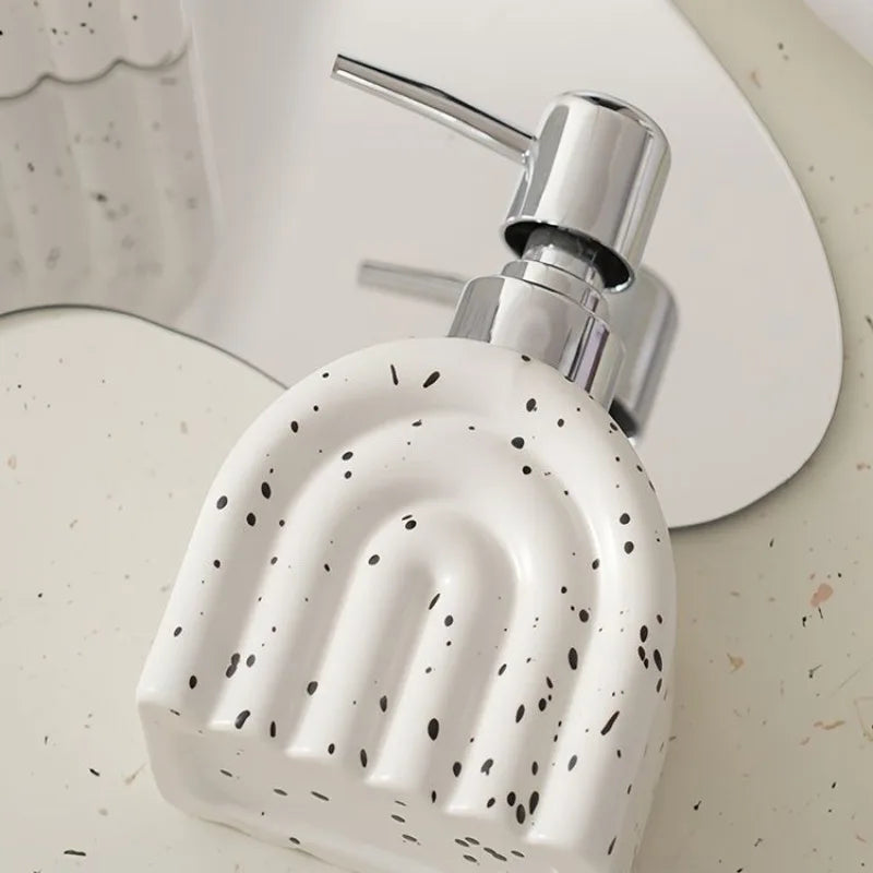 Ceramic soap dispenser for shampoo and portable water - view 2
