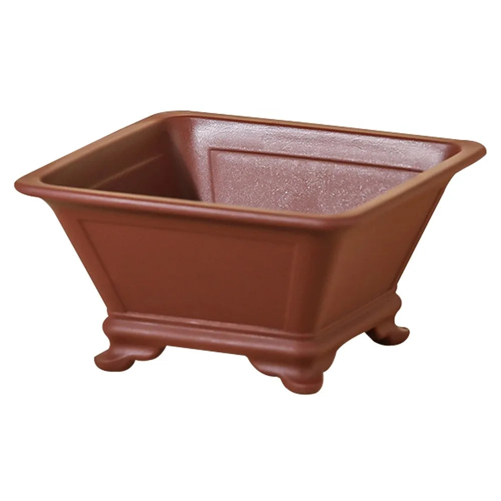 Clay flower pots for gardening and creative bonsai - Red violet
