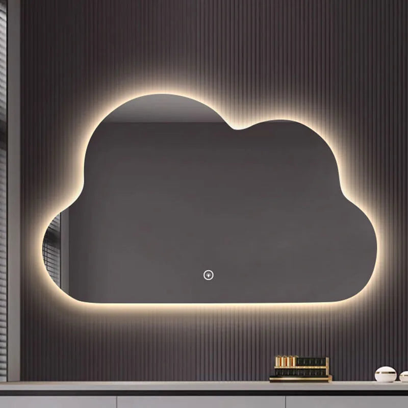Luxury horizontal cloud mirror with led lighting for makeup - view 2