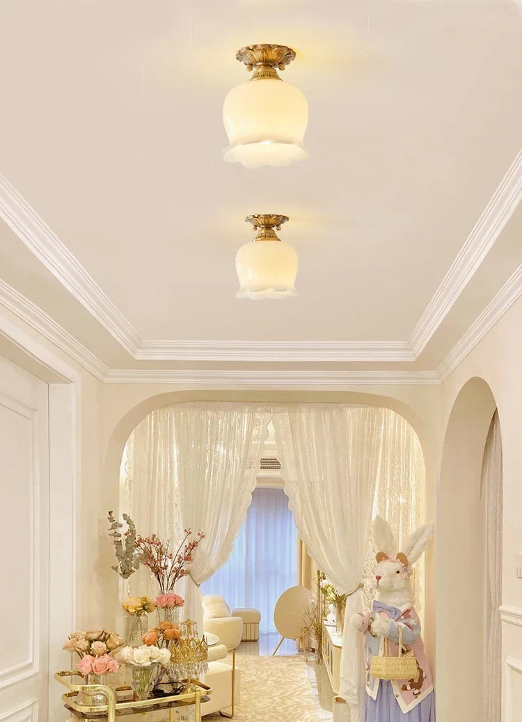 Vintage Nordic decorative ceiling for interior and balcony