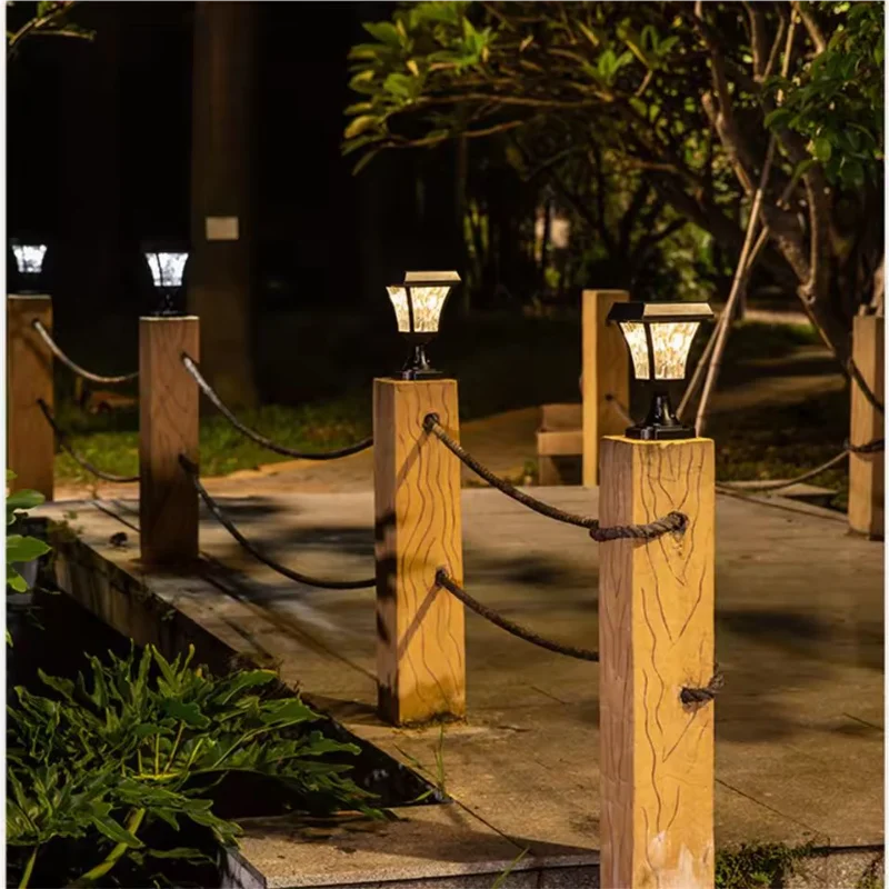 Waterproof led outdoor solar lamp for garden and outdoor space - view 3