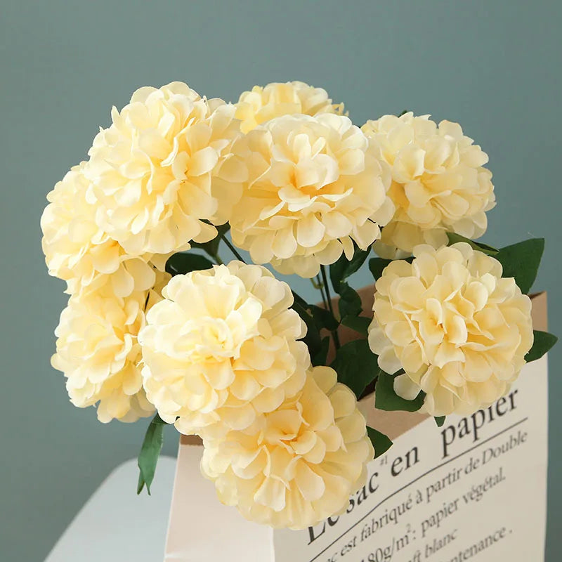 10 artificial dandelion bouquets for interior decoration and events - Champagne profond