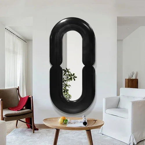 Decorative mirror oval wall mirror for room - 80x180cm 1
