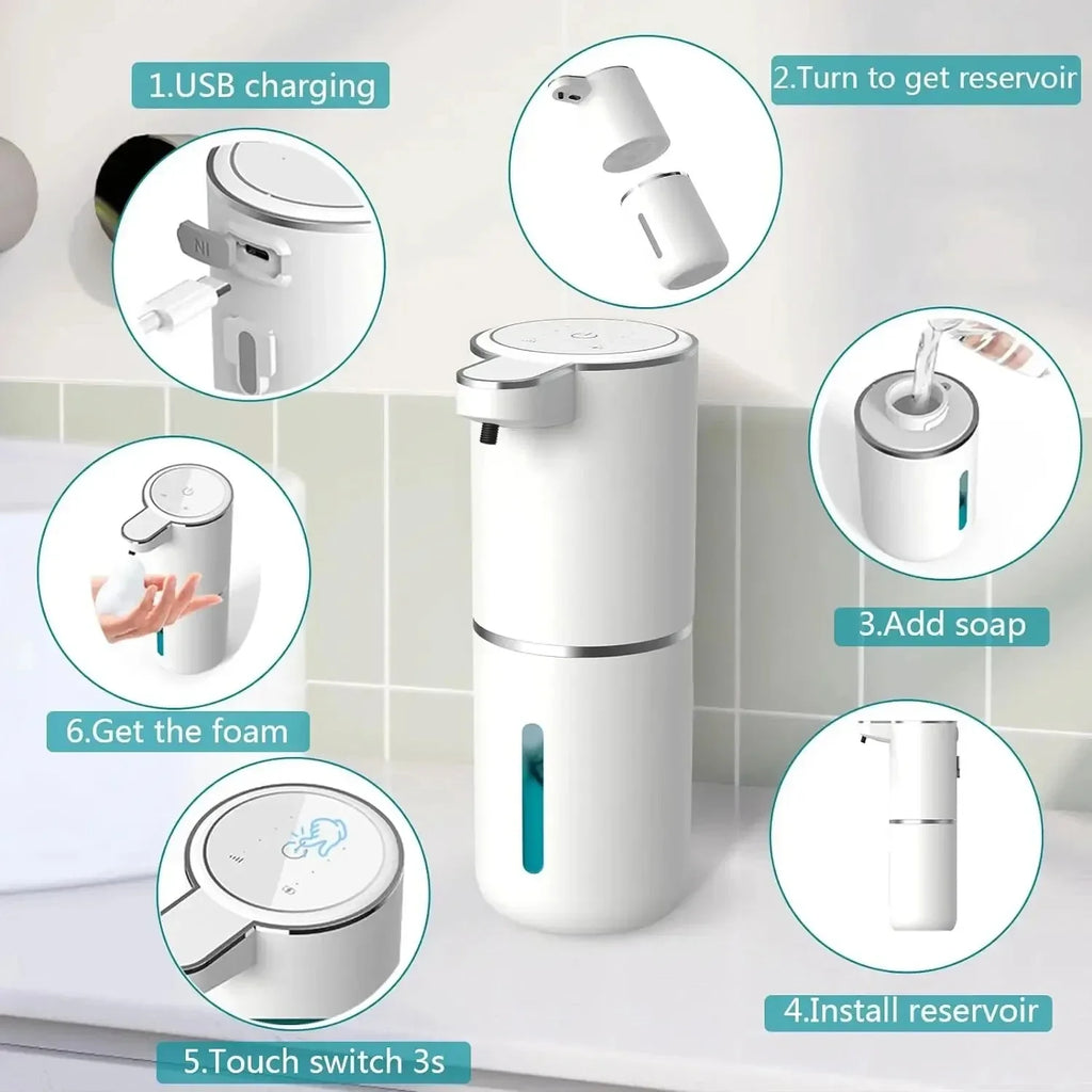 Contactless refillable foam automatic soap dispenser - view 3