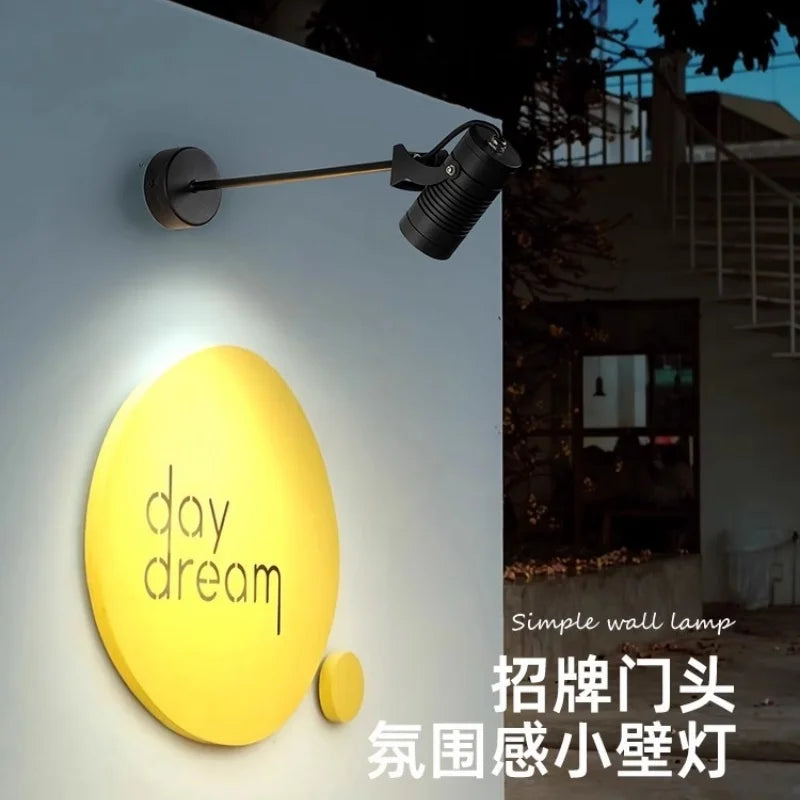 Wall sconce waterproof led adjustable perch for sign - view 2