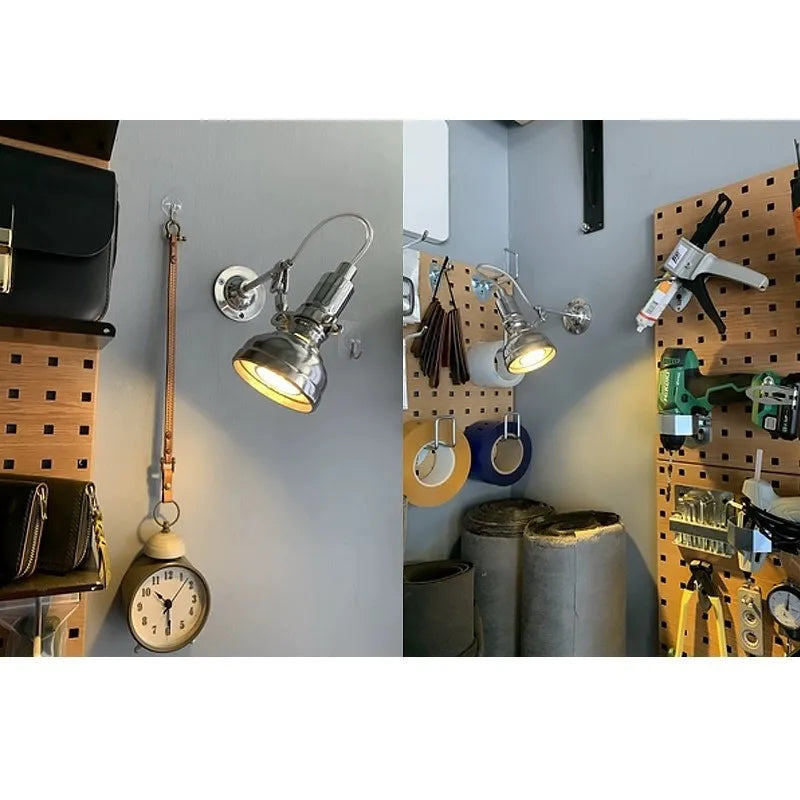 Handmade LED wall lights with a retro industrial style for lighting in restaurants, bars, cafes, interiors, hotels and bathrooms - view 3