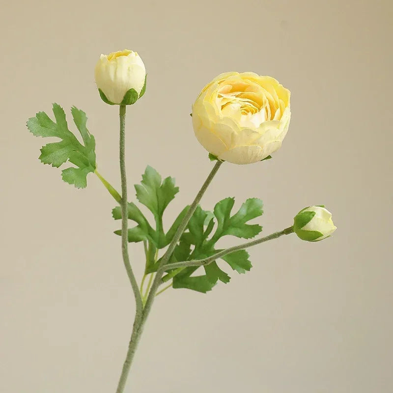 Artificial silk flowers for garden decoration and balcony - Light Yellow