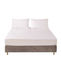 Waterproof Mattress Protector, Breathable Noiseless Mattress Topper, Bed Smooth Jersey Mattress Cover Fully Fitted Sheet - White / 90x200x30cm
