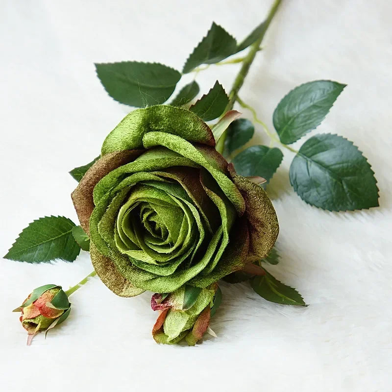 Simulation of velvet rose wines for elegant decoration - view 7