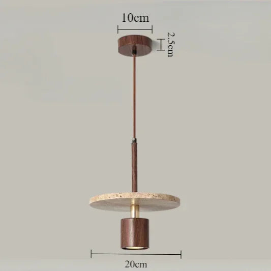 Modern stone chandelier for restaurant and bedside - One Head