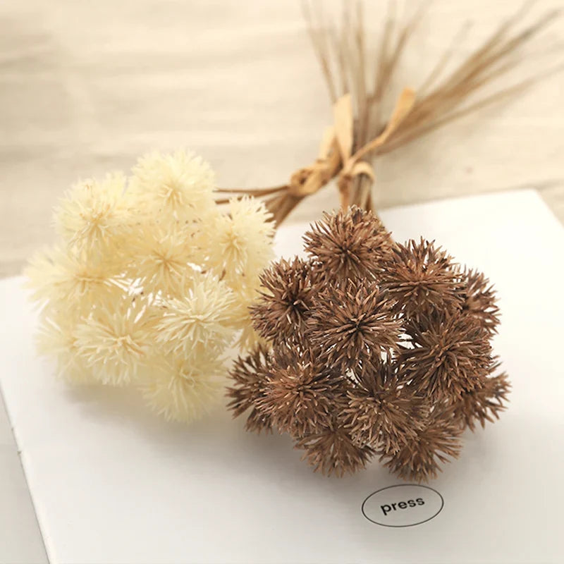 Set of 12 artificial dandelion balls for decoration and gifts - view 3