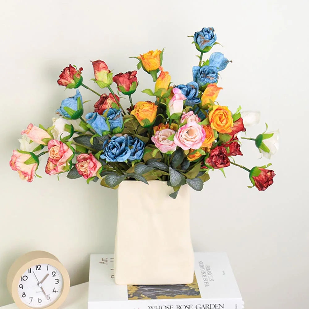 Artificial rose flowers for birthday wedding and festive decoration