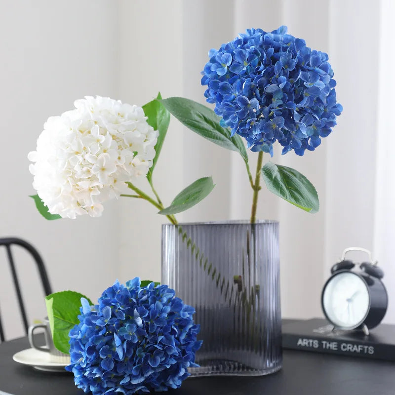 New Silk Simulation Hydrangea Flower European Style Home Decoration,Wedding Floor Arrangement Large Hydrangea Flower - view 3