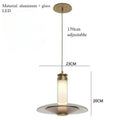 Modern glass wall sconce for elegant interior decoration - C-23cm-Ambre / Warm Light