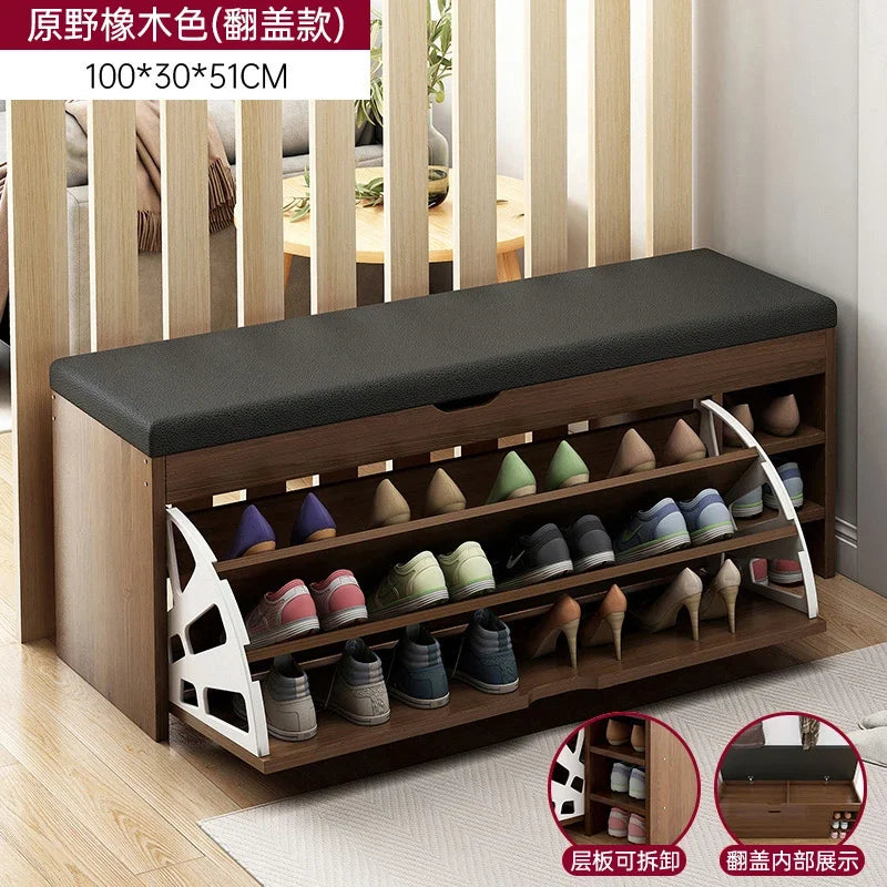 Japanese design vertical storage cabinets for modern shoes - 100 cm