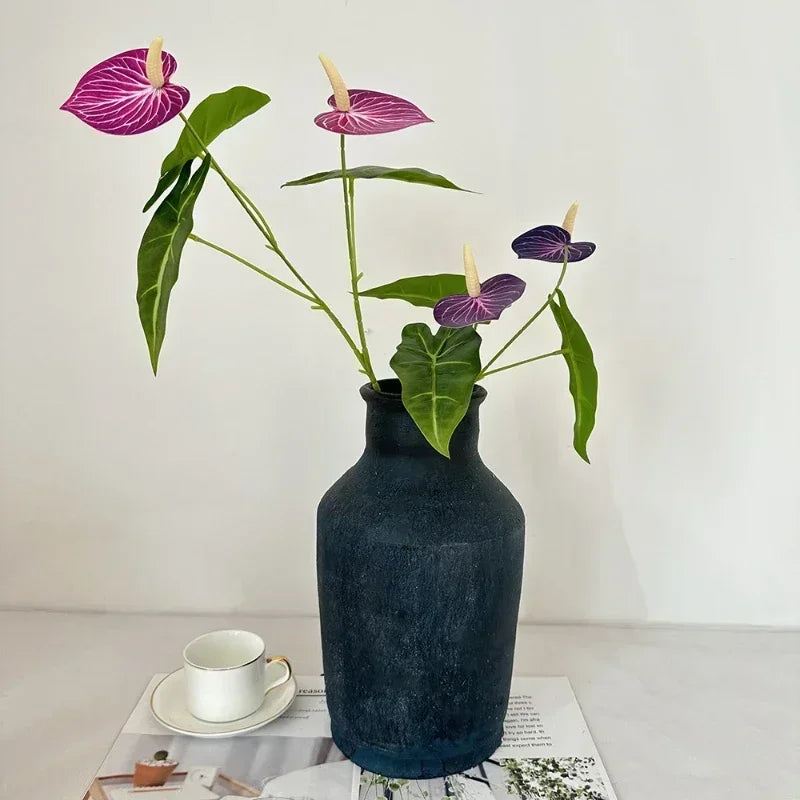 Artificial flowers anthurium for holiday and party decoration - view 5