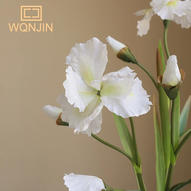 Artificial iris flower branch for wedding decoration and parties - view 5