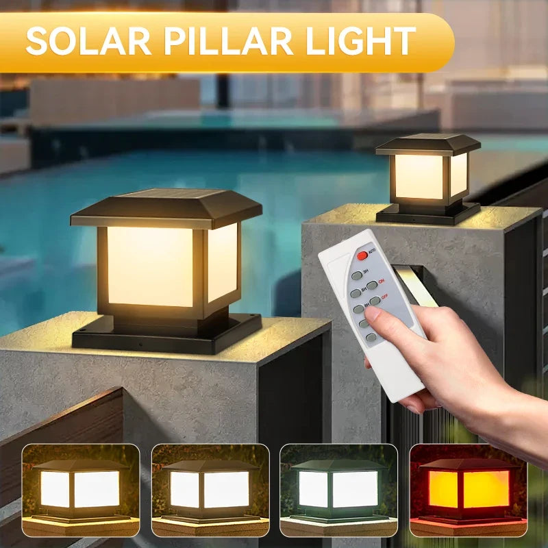 Vintage LED solar lamps for garden and courtyard - view 6