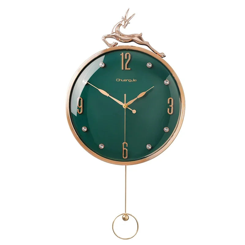 Nordic Auspicious Deer Wall Clock, Brief Design, Living Room Decoration, Kitchen Mute Clocks, Art Wall Watch, Home decor, New, 1 - view 5