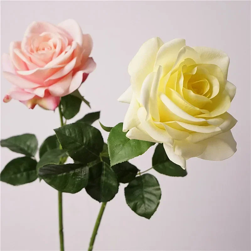 Artificial white pink flowers for realistic decorative wedding - view 5
