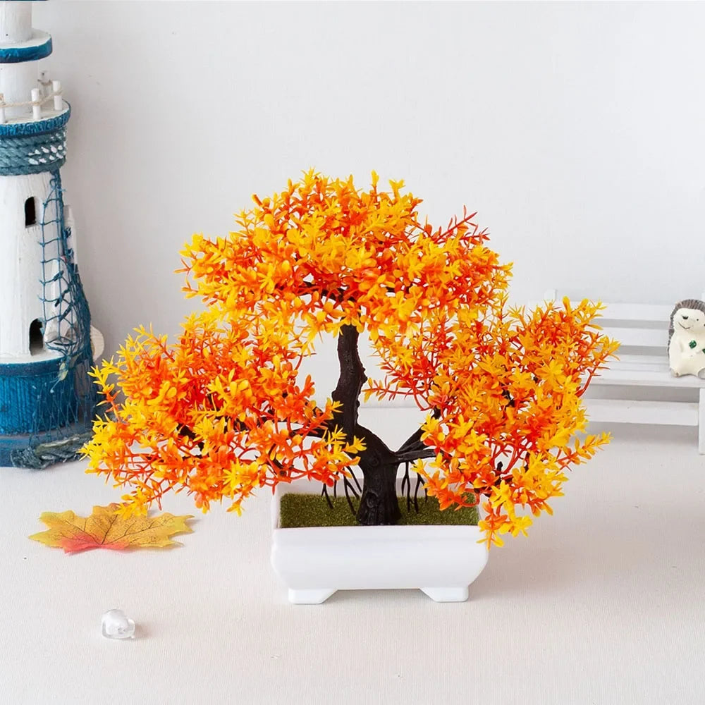 Artificial bonsai decorative plants in pot for garden zen - PJ31-07