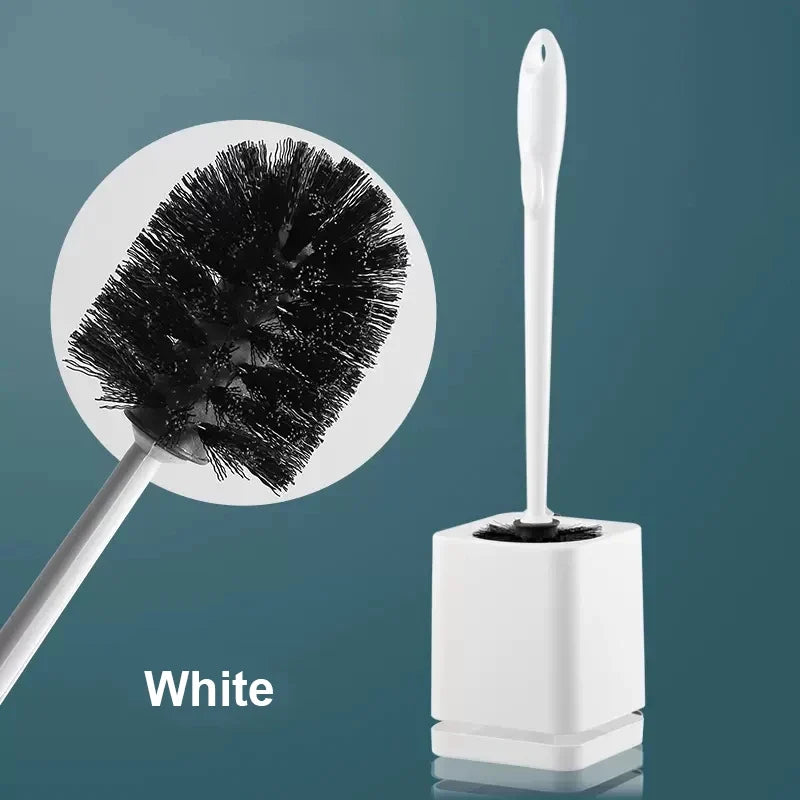 Long hair wc brush with wall drying support - view 6