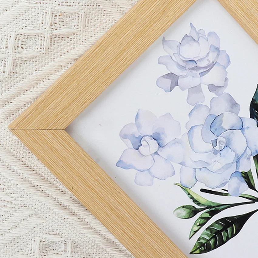 Wooden Wall Photo Frame in Black, White or Natural Wood - Wood Frame / 10X15cm 6 pouces