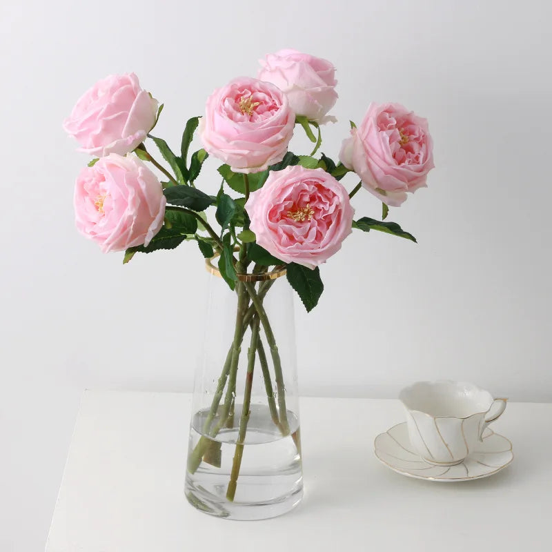 Latex peony flower for wedding decoration