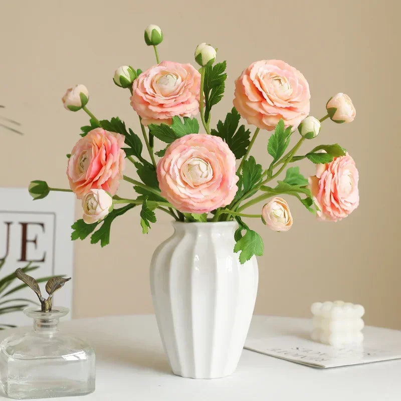 Artificial silk flowers decorative lotus branch realistic - view 2