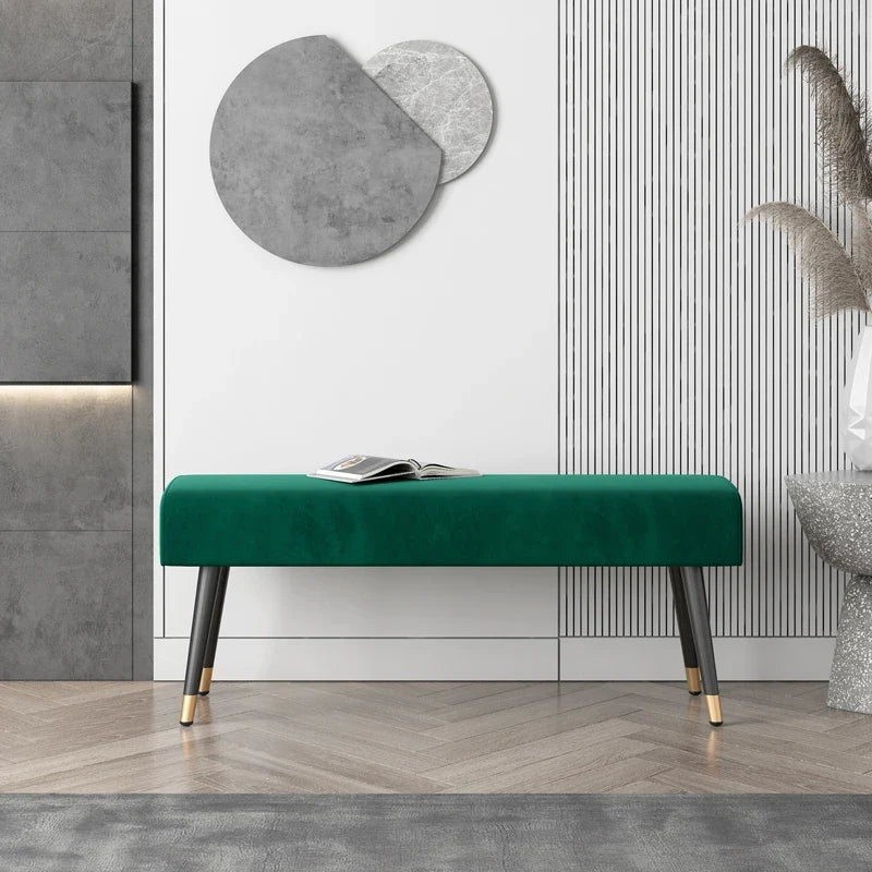 Soft shoe bench for entrance hall and living room