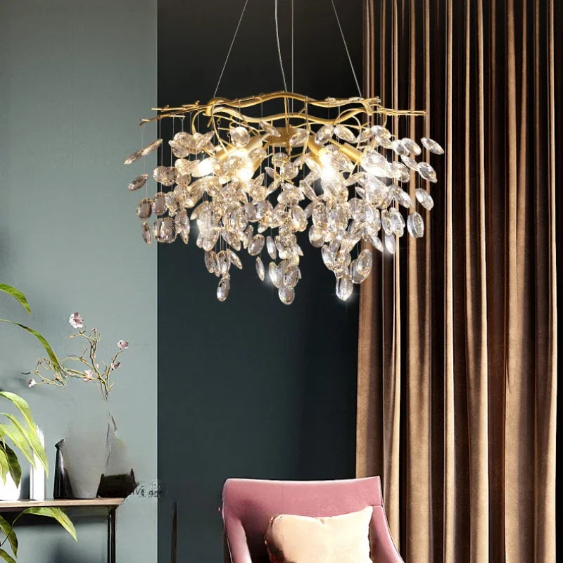 Luxury crystal chandelier for refined lighting - view 2