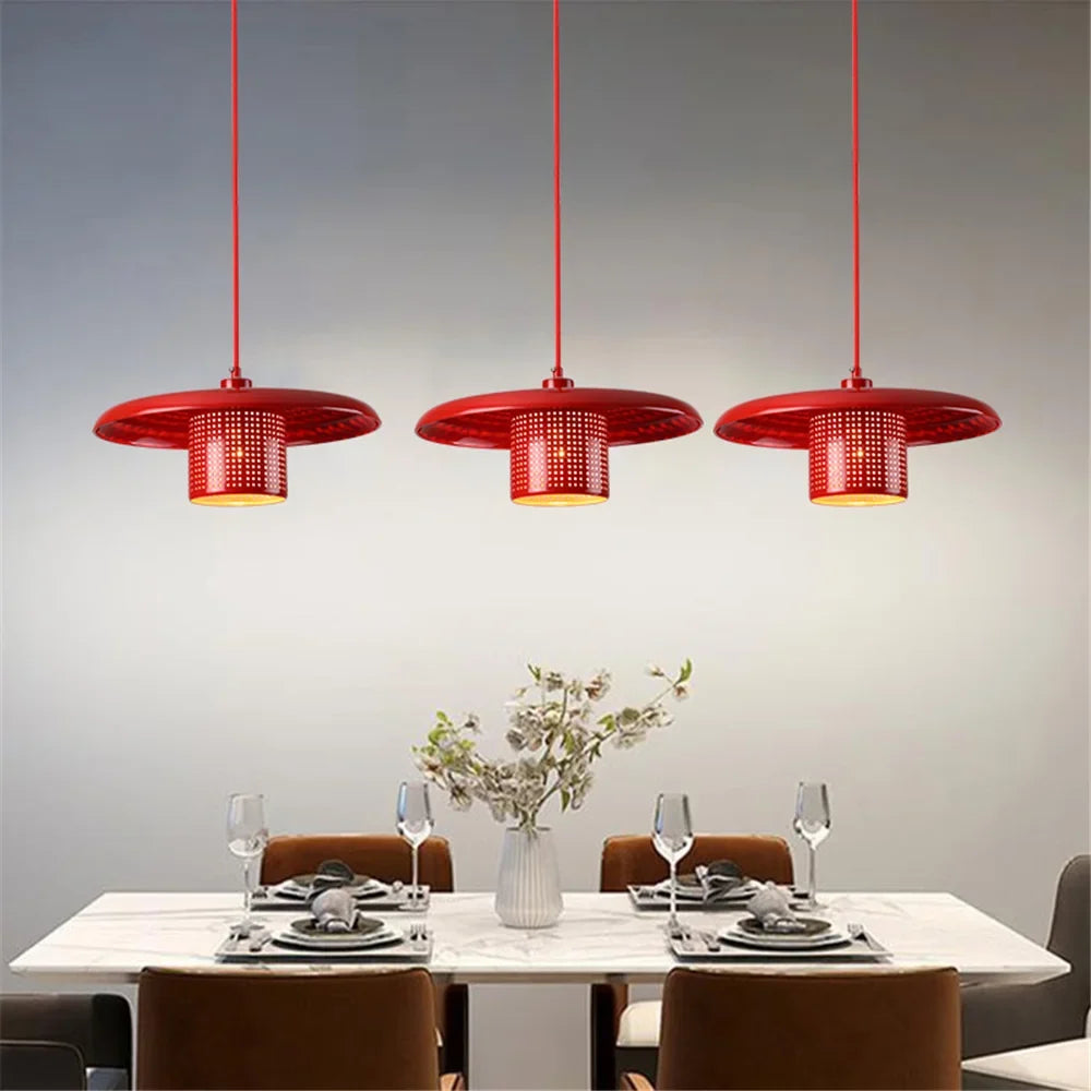 Industrial style metal led chandelier for coffee and bar - view 4