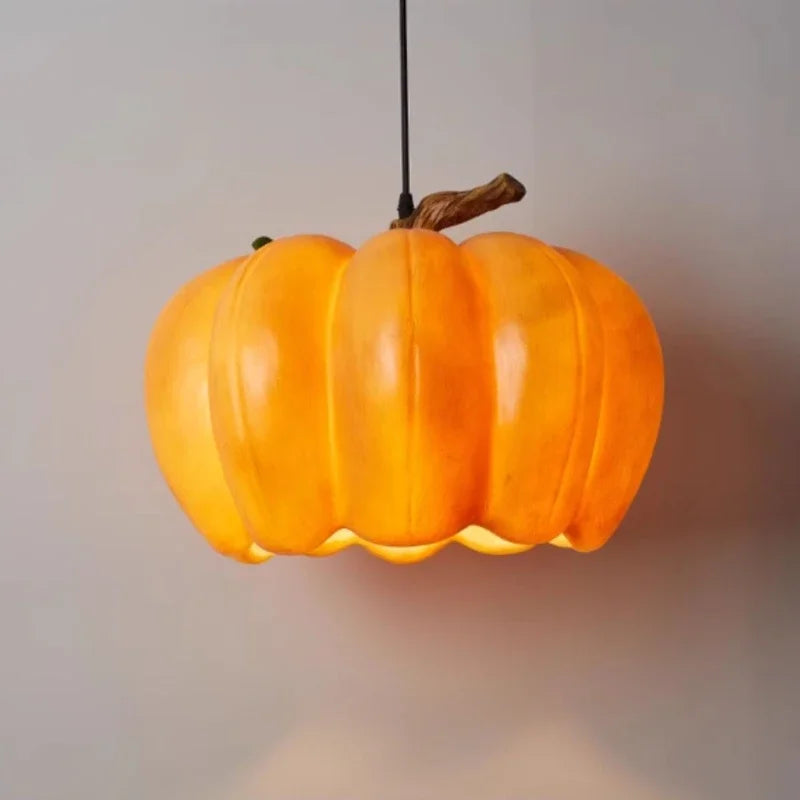 Retro pumpkin-shaped chandelier for Halloween decoration - view 4