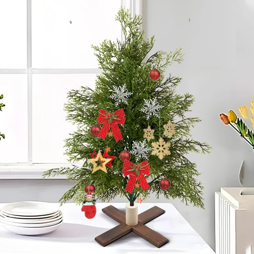 Artificial plastic Christmas tree for festive decorations - view 3