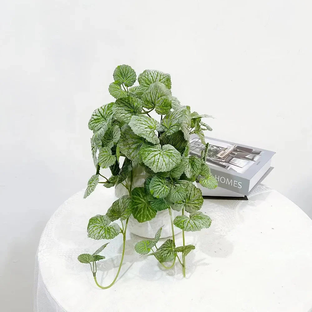Artificial plants suspended begonia vines and silk fern - view 3